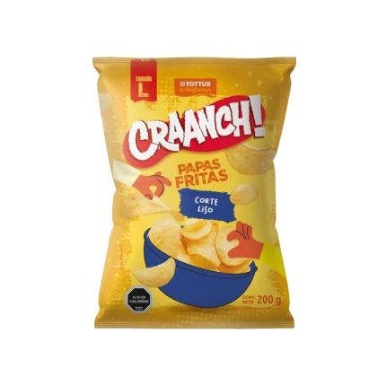 Papas Fritas Craanch! Corte Liso Tottus 200 g